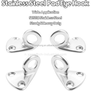 Crochet de fixation pour pare-battage de bateau à voile, crochet mural extérieur en acier inoxydable, crochet de suspension marin, crochet à œillet - Product Image 5