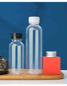 400ml/600ml Reusable <b>Plastic</b> Transparent Beverage Bottles Lid Anti-corrosion Waterproof for Mineral Water Fruit Juice Milk Tea - Product Image 5