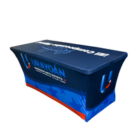 Nappes extensibles en polyester écologiques, imperméables et imprimées sur mesure avec œillets pour salons professionnels, promotions et mariages