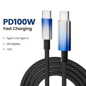 Wholesale High Quality Braided 1m 2m <b>3m</b> USBC Type <b>C</b> Data <b>Cable</b> PD 100W 48V 5A Fast Charging 480Mbps Data Transfer <b>Cable</b> Type <b>C</b> - Product Image 2