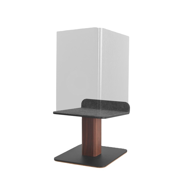 Samdi OEM Customizable Walnut Convenient Storage Studio Monitor Stands  Stage Speaker Desktop Stand