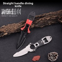 Pisau Survival Luar Ruangan Multi-Fungsi Bilah Baja Tahan Karat Panjang ≤10cm untuk Menyelam Memancing Berkemah