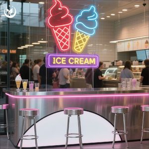 Ewen Nhà Hàng Tường Trang Trí Nội Thất Tùy Chỉnh Kinh Doanh Mở Bánh Pizza Tráng Miệng <span class=keywords><strong>LED</strong></span> Neon Biểu Tượng Dấu Hiệu Cho Thực Phẩm Ngoài Trời Cửa Hàng Tường Nghệ Thuật - Product Image 5