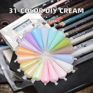 Vente en gros 100g Crème de pâte à modeler et slime pour loisirs créatifs DIY, décoration de coques de téléphone, produit slime colle crème légère - Product Image 3