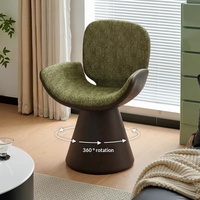 Tabouret pivotant en bois massif de style médiéval avec dossier, banc multifonctionnel pour coiffeuse, chambre et dressing