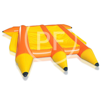 Grand bateau banane de poisson volant gonflable, surf en plein air, traînant, jouets gonflables, accessoires d'amusement pour adultes