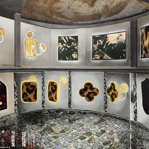 Pendientes de Clip Vintage, Simples y Elegantes, Chapados <span class=keywords><strong>en</strong></span> Oro de Alta Calidad, con Estampado de Leopardo, Trébol de Cuatro Hojas Cuadrado, Sin Agujeros - Product Image 3