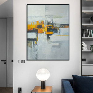 Art original <span class=keywords><strong>moderne</strong></span>, peinture à l'huile abstraite texturée en or noir 3D sur toile, peinture à la main, taille et <span class=keywords><strong>cadre</strong></span> personnalisés - Product Image 5