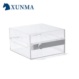 XUNMA XG-4030 EAS transparan PC Alarm kotak aman toko ritel penjaga keamanan Anti Maling