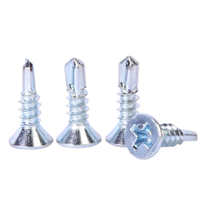 Bibo Yaente Factory Galvanized Cross Recess Drill Tail <b>Screw</b> Countersunk <b>Flat</b> Head Self-drilling Fastener Metric Drill Tail - Product Image 5