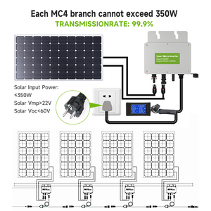 2023 panel solar WIFI Control de conexión por teléfono 600W 700W 800 Watt micro inversor de red - Product Image 4