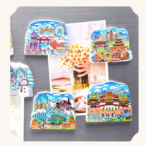 2025 Haute Qualité Logo Personnalisé Chine Résine Bois Cadeaux Promotionnels Souvenir Personnalisé Réfrigérateur Aimant 3d <span class=keywords><strong>En</strong></span> Bois Réfrigérateur Aimant - Product Image 2