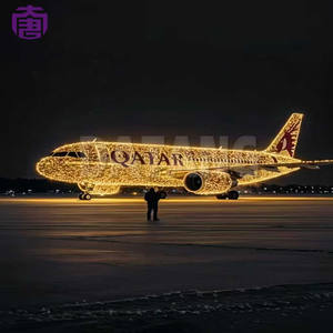 Luces Navideñas LED Comerciales para Exteriores con Temática de Avión 3D, IP65, Decoraciones Festivas para Uso en Exteriores - Product Image 4