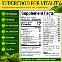 Pilules de spiruline de qualité supérieure OEM, comprimés de spiruline et de chlorelle de qualité supérieure de Chine