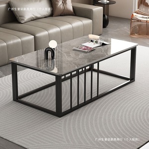 Minimalist Tv Stand Marble Top Metal <b>Frame</b> Modern Living Room Furniture For Small Apartment - Product Image 2