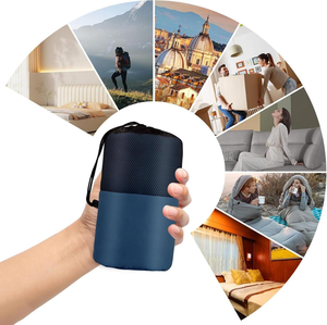 Sacco <span class=keywords><strong>a</strong></span> <span class=keywords><strong>Pelo</strong></span> Ultraleggero e Portatile in Poliestere, Sottosacco da Viaggio per Campeggio e Escursionismo - Product Image 5