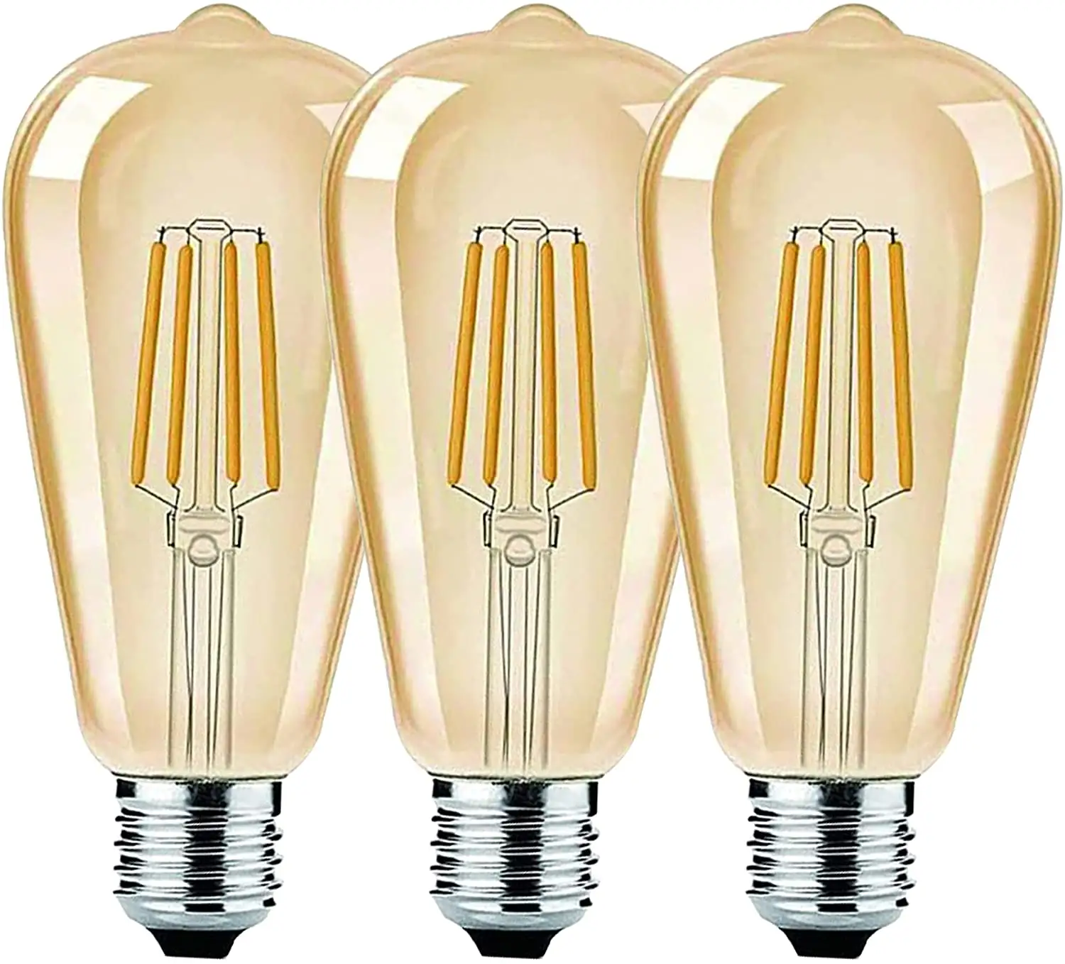 Lâmpada led edison st64, estilo vintage, 220v, e27, e26 b22, 2700k, 4w, retrô