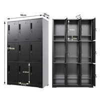 Armoire de rangement en acier durable, armoire métallique, armoire de rangement de bureau