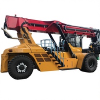 Reach Stacker Conteneurisé Diesel SRSC45H1 45T avec Déplaceur Latéral Hydraulique/Électrique, Mât Monophasé, Pneus Pneumatiques