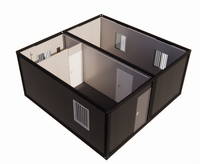 Maison mobile certifiée CE SS, préfabriquée, modulaire, en panneaux sandwich, extensible, conteneurisée, 20 pieds, 40 pieds, design industriel