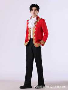 Performance Carnaval Costume De Mariage pour Hommes Blazer Costumes <span class=keywords><strong>Jabot</strong></span> Dentelle Cravate Tops Veste Manteau Pantalon Ensemble pour Marié - Product Image 5