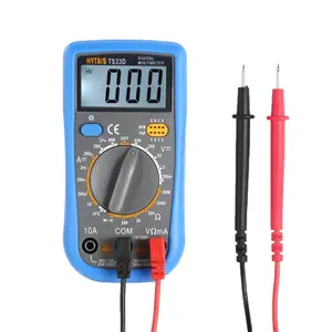 TS33D micro multimètre numérique multifonction, multimètre numérique DC/AC tension courant capacité résistance NCV True RMS Diode