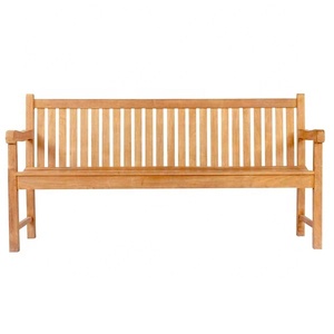 Banc de jardin en bois de teck massif de style moderne Mobilier de parc et de patio extérieur pour l'extérieur pour les hôtels et les espaces extérieurs - Product Image 1