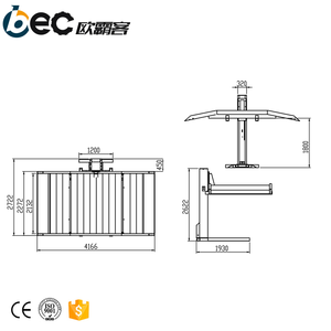 Élévateur de stationnement de voiture à poteau unique pour garage - Product Image 6