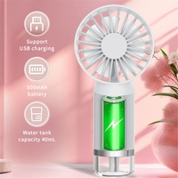 Mini ventilateur à brume d'eau rechargeable par USB, refroidisseur d'air personnel, ventilateur portable à main, vaporisateur