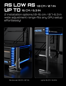 <span class=keywords><strong>Support</strong></span> de GPU <span class=keywords><strong>upHere</strong></span> GH07 anti-affaissement réglable de 1,8 à 16 cm en alliage de zinc - Product Image 4