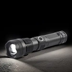 High-Lumen USB Rechargeable Flashlight Strong LED Light With Zoom And High-Power Waterproof Aluminum Alloy For Camping