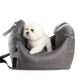 Clip-On Safety Leash <strong>Dog</strong> Car Safety <strong>Seats</strong> Washable Warm <strong>Pet</strong> Booster <strong>Seat</strong> Travel <strong>Dog</strong> Car Bed with Storage Pocket - Product Image 4