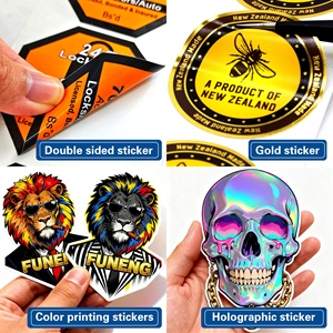 Etichette Adesive Personalizzate con Design Cartoon, Impermeabili, <span class=keywords><strong>Logo</strong></span> Stampato, Olografiche in Vinile, Fogli di Adesivi Fustellati su Misura - Product Image 4