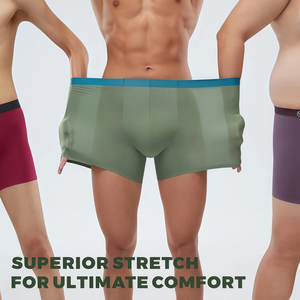 High Quality Soft Breath High Elastic <strong>Men's</strong> Bonded Boxer Briefs Wholesale Custom Comfort 3D Pouch Seamless <strong>Underwear</strong> For <strong>Men</strong> - Product Image 1