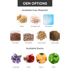 Tái Sử Dụng Lò Vi Sóng Lúa Mì Ấm Hơn Nhiệt Gói Hạt Đất Sét Tự Nhiên Ẩm Nóng Lạnh Gói Nhiệt Cho Ẩm Lò Vi Sóng Gói - Product Image 5