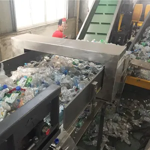 Grote Capaciteit 2000Kg/Hr Plastic Pet Fles Recycling Wasmachine Lijn