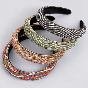 Serre-têtes en strass pour femmes Hua Liyu, accessoires de cheveux colorés en forme de S, coiffe tendance - Product Image 2