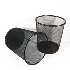 Cestas de <span class=keywords><strong>Basura</strong></span> para <span class=keywords><strong>Reciclaje</strong></span>, Contenedores de Residuos para Oficina y Hogar, <span class=keywords><strong>Cubo</strong></span> de <span class=keywords><strong>Basura</strong></span> de Alambre, Redondo, Abierto por Arriba - Product Image 3