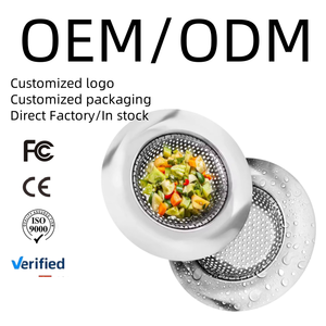 Crépine écologique de filtre d'évier de cuisine à domicile en acier inoxydable de 4.5 pouces de conception à large bord OEM - Product Image 5