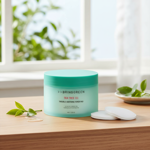 BRINGGREEN Tea Tree Cica Trouble Almohadilla de tóner calmante 90P Tónico para la piel facial Belleza coreana - Product Image 3