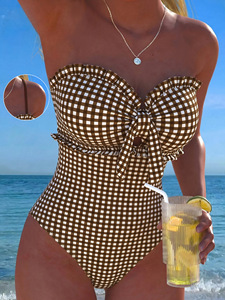Custom Logo Women One Piece Swimsuit <b>Tummy</b> <b>Control</b> Push Up Monokini Swimwear Summer Beach Bathing Suit - Product Image 4