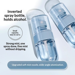 Botella de Spray Cilíndrica de Plástico de 30 ml, Portátil, Hidratante Facial, de Viaje, Tipo Presión, Pequeña, de Alta Estética, con Pulverización Fina - Product Image 4
