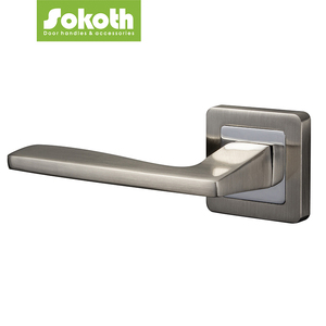 Ensemble de levier de porte en alliage de zinc avec Rosset carré Quincaillerie de poignée en aluminium pour meubles de maison - Product Image 2