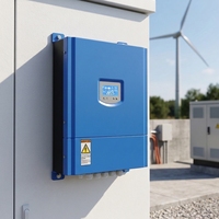 Éolienne à axe horizontal Archimède intelligente avec application Wi-Fi, hybride CE 48V 5KW 10KW 20KW, pour usage domestique