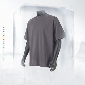 T-shirt en coton 100% tricoté surdimensionné personnalisé BES206, 230 g/m², lourd, style hip-hop, conçu pour les fabricants de vêtements - Product Image 5