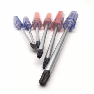 Tournevis Torx T8 T9 T10 T15 à pointe magnétique, sécurité étoile, manche en plastique transparent - Product Image 2