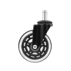 Roulettes pivotantes en polyuréthane noir de 75 mm (3 pouces) pour <span class=keywords><strong>chaise</strong></span> de bureau et skateboard – Nouveauté 2026 – Vente Flash - Product Image 4