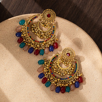 Pendientes de Moda YANYI para Mujer, Estilo Europeo Americano, Vintage, Extra Grandes, Retro, Bohemios, Exóticos, Étnicos, con Borlas y Diseño Calado