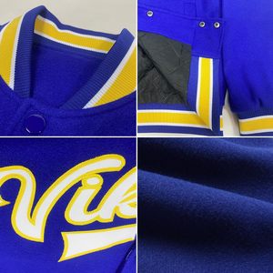 เสื้อแจ็คเก็ตเบสบอลแบบกำหนดเองได้ ยูนิเซ็กซ์ สไตล์ Letterman ปักชื่อและหมายเลข  แบบ Preppy สำหรับใส่ในฤดูใบไม้ร่วง - Product Image 5