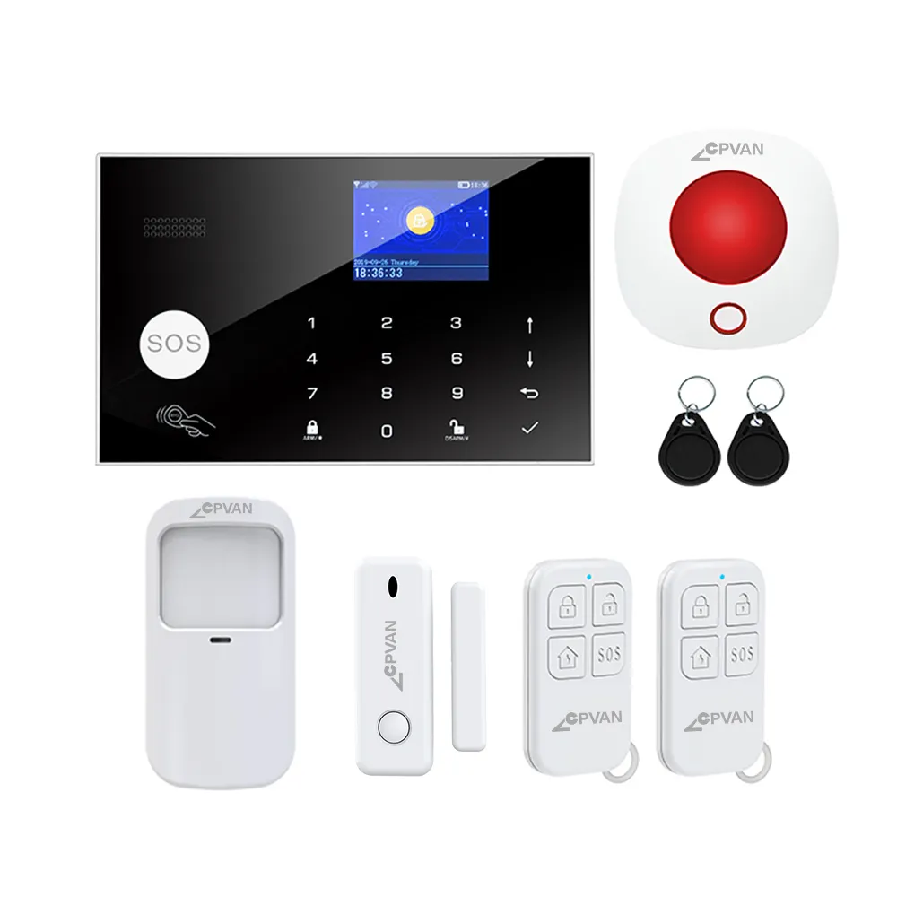 Brand New Anti Diefstal Smart Home Security Alarm Security Kit Wifi <span class=keywords><strong>Gsm</strong></span> Domotica Alarmsysteem